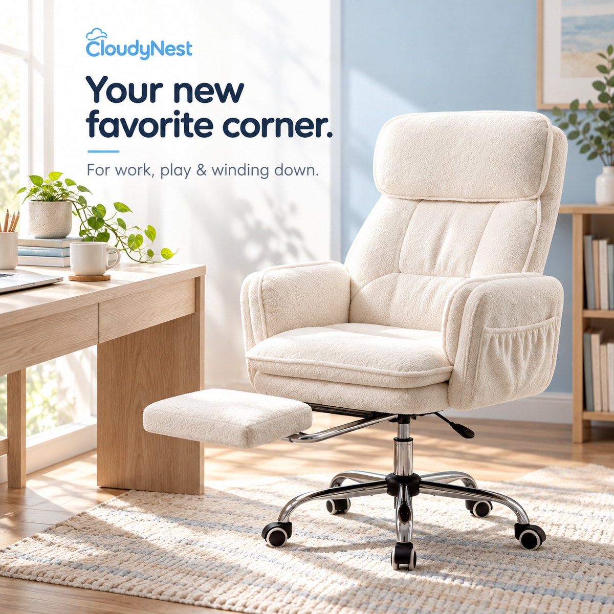 CloudyNest chair for work, play and winding down